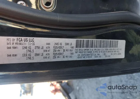 2017 Dodge Journey Se из США, поврежденный, VIN 3C4PDCABXHT557114